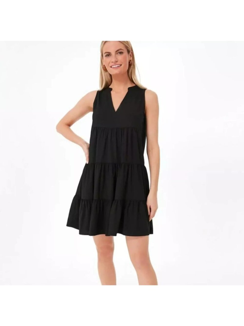 Pomander Place by Tuckernuck Black Sleeveless Crepe Kenzo Mini Dress size XL NWT